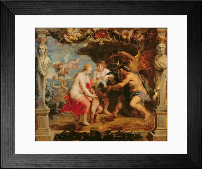 Framed Print : Thetis receiving Armour for Achilles from Hephaestus, 1630-1635 Framed Print : Thetis receiving Armour for Achilles from Hephaestus, 1630-1635