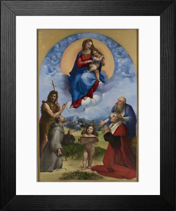Framed Print : Madonna of Foligno, 1511-1512 Framed Print : Madonna of Foligno, 1511-1512
