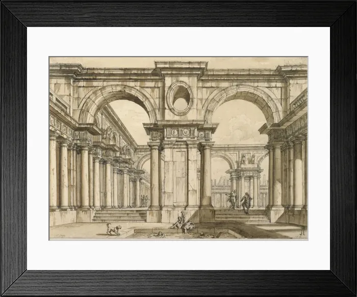 Framed Print : Set design for the Opera La clemenza di Tito (The Clemency of Titus) by Wolfgang Amadeus Mozart, 18t Framed Print : Set design for the Opera La clemenza di Tito (The Clemency of Titus) by Wolfgang Amadeus Mozart, 18t