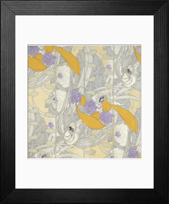 Framed Print : Dessin de fleurs, 1890s Framed Print : Dessin de fleurs, 1890s