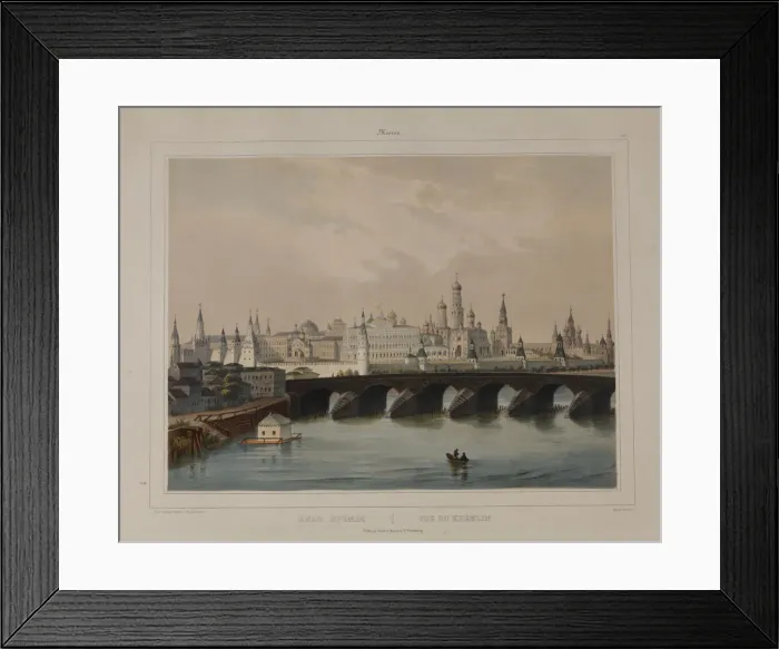 Framed Print : View of the Moscow Kremlin, 1840s Framed Print : View of the Moscow Kremlin, 1840s