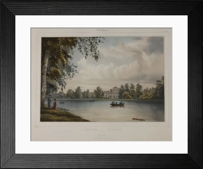Framed Print : The Yelagin Palace at Saint Petersburg, 1840s Framed Print : The Yelagin Palace at Saint Petersburg, 1840s
