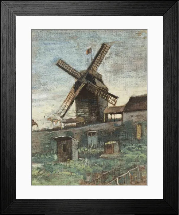 Framed Print : Le Moulin de Blute-fin, 1886 Framed Print : Le Moulin de Blute-fin, 1886