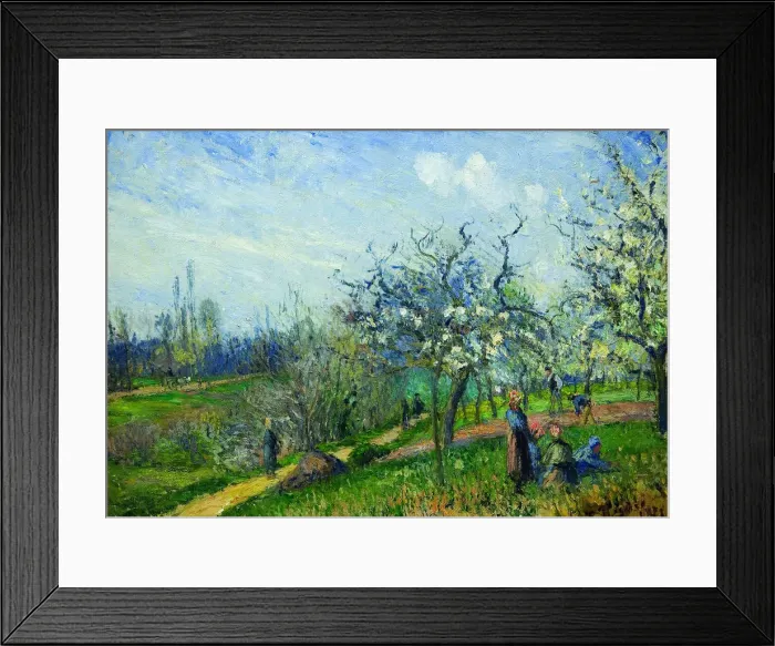 Framed Print : Flowering Orchard, 1871 Framed Print : Flowering Orchard, 1871