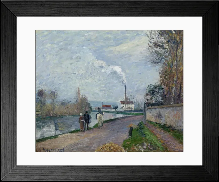 Framed Print : L Oise a Pontoise, 1876 Framed Print : L Oise a Pontoise, 1876
