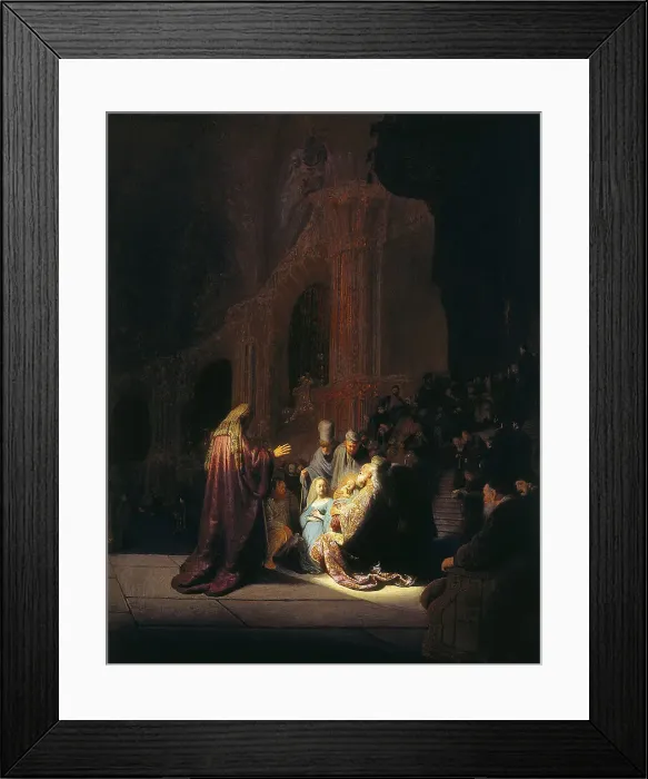 Framed Print : Simeons song of praise, 1631 Framed Print : Simeons song of praise, 1631