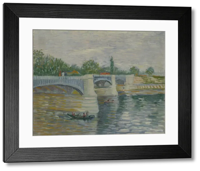 Framed Print : The Bridge at Courbevoie, 1887 Framed Print : The Bridge at Courbevoie, 1887