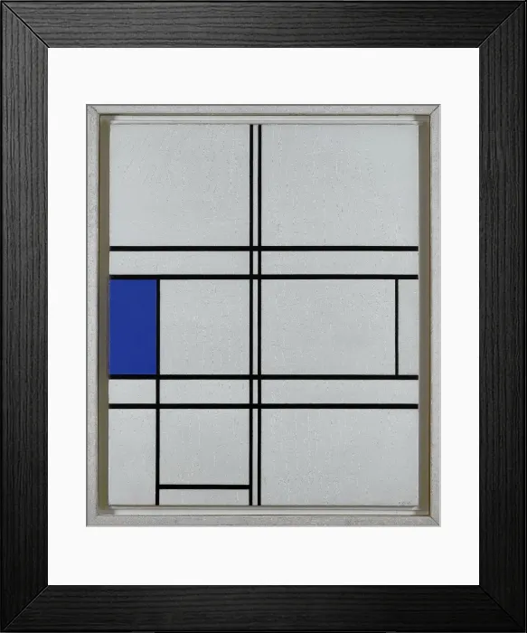 Framed Print : Composition in Blue and White, 1935 Framed Print : Composition in Blue and White, 1935