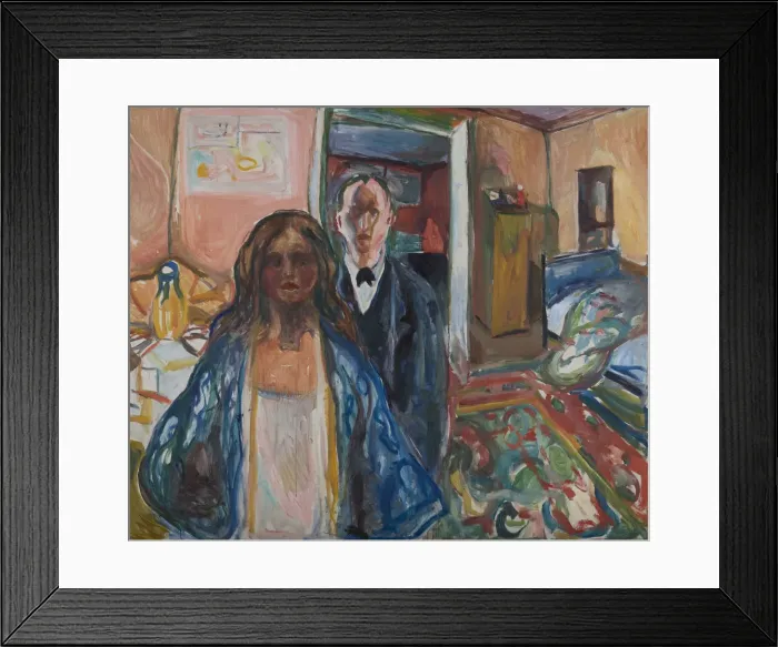 Framed Print : The Artist and his Model, 1919-1921
