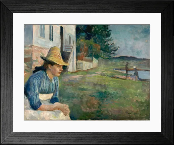 Framed Print : Evening, 1888 Framed Print : Evening, 1888