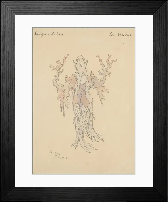 Framed Print : Costume design for the opera Snow Maiden by N, Rimsky-Korsakov, 1928 Framed Print : Costume design for the opera Snow Maiden by N, Rimsky-Korsakov, 1928