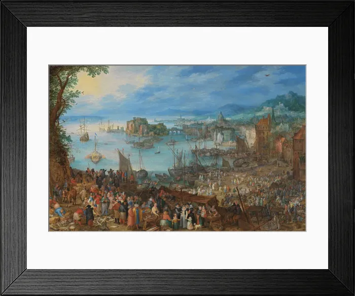 Framed Print : Great Fish Market, 1603 Framed Print : Great Fish Market, 1603