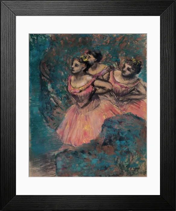 Framed Print : Three Dancers in Red, 1896 Framed Print : Three Dancers in Red, 1896