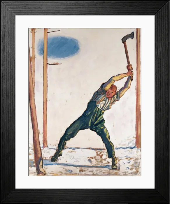 Framed Print : The Woodcutter, 1910 Framed Print : The Woodcutter, 1910