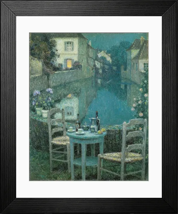 Framed Print : Small Table in Evening Dusk, 1921 Framed Print : Small Table in Evening Dusk, 1921