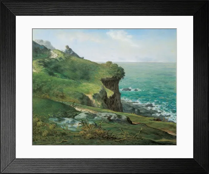 Framed Print : Cliffs at Greville, 1871 Framed Print : Cliffs at Greville, 1871