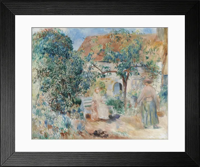 Framed Print : Garden in Brittany, 1886 Framed Print : Garden in Brittany, 1886