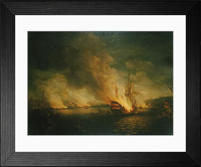 Framed Print : Sir John Thomas Duckworths action in the Dardanelles, 19 February 1807 Framed Print : Sir John Thomas Duckworths action in the Dardanelles, 19 February 1807