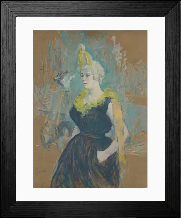 Framed Print : The Clownesse Cha-U-Kao, 1895 Framed Print : The Clownesse Cha-U-Kao, 1895