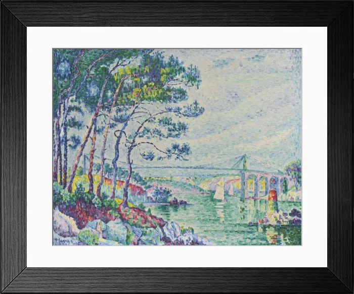 Framed Print : Pont de Lezardrieux, 1925 Framed Print : Pont de Lezardrieux, 1925