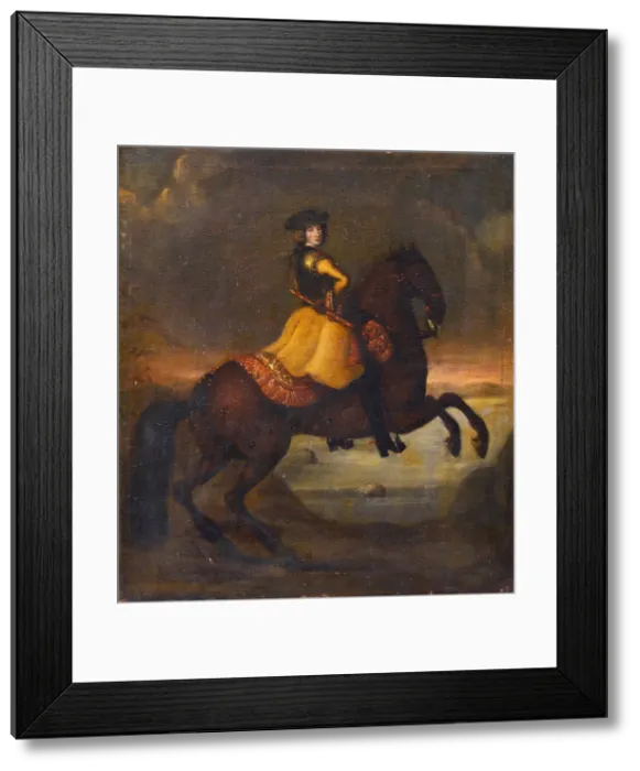 Framed Print : Portrait of the King Charles XII of Sweden (1682-1718) Framed Print : Portrait of the King Charles XII of Sweden (1682-1718)