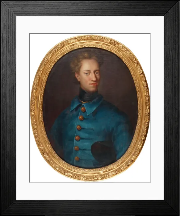 Framed Print : Portrait of the King Charles XII of Sweden (1682-1718) Framed Print : Portrait of the King Charles XII of Sweden (1682-1718)