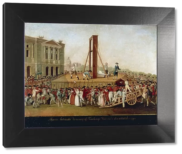 The Execution of Marie Antoinette on October 16, 1793, Late 18th cent
