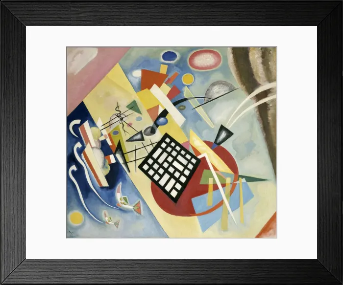 Framed Print : Black Grid, 1922 Framed Print : Black Grid, 1922