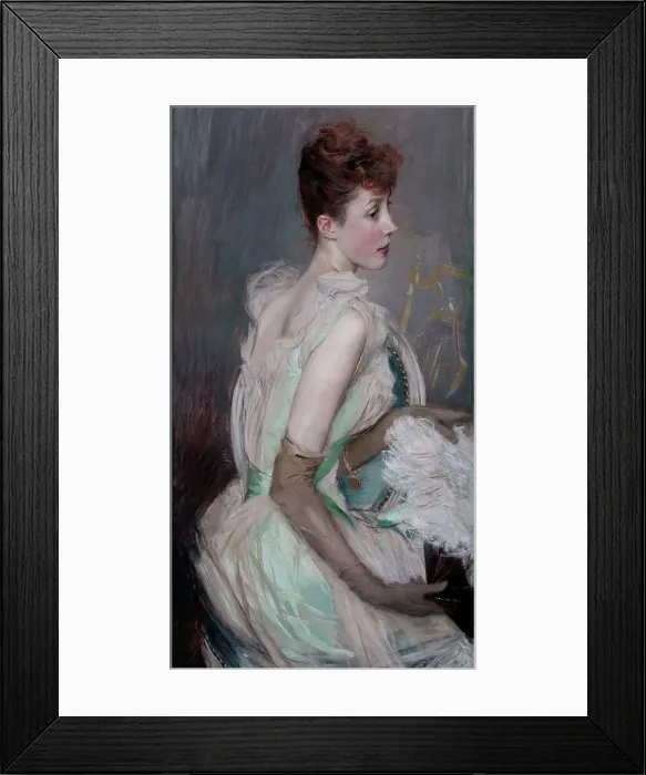 Framed Print : Portrait of Countess De Leusse, nee Berthier, 1889 Framed Print : Portrait of Countess De Leusse, nee Berthier, 1889