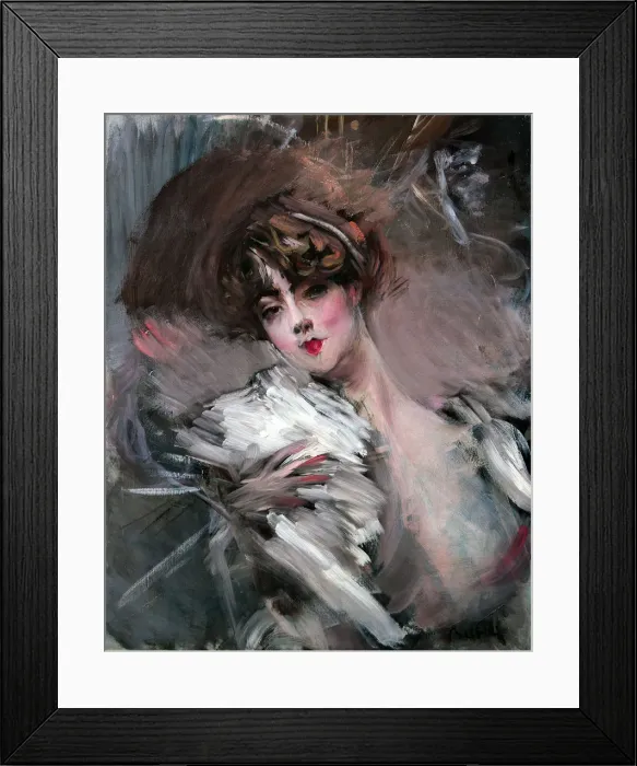 Framed Print : Portrait of young lady with white hair ribbon, 1912 Framed Print : Portrait of young lady with white hair ribbon, 1912