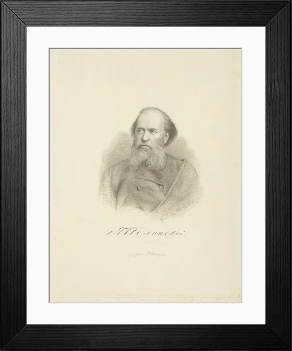Framed Print : Portrait of the poet Yakov Polonsky (1820-1898), 1886 Framed Print : Portrait of the poet Yakov Polonsky (1820-1898), 1886