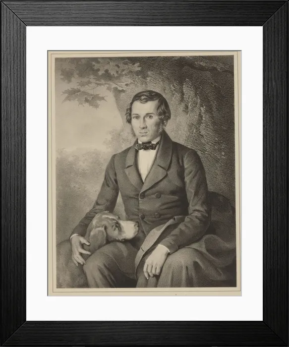 Framed Print : Portrait of the writer Yevhen Pavlovych Hrebinka (1812-1848), 1859 Framed Print : Portrait of the writer Yevhen Pavlovych Hrebinka (1812-1848), 1859