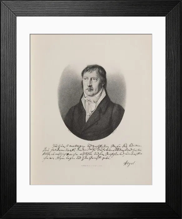 Framed Print : Georg Wilhelm Friedrich Hegel (1770-1831) Framed Print : Georg Wilhelm Friedrich Hegel (1770-1831)