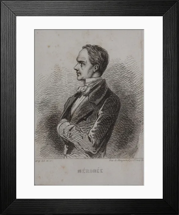 Framed Print : Portrait of the writer Prosper Merimee (1803-1870), 1857 Framed Print : Portrait of the writer Prosper Merimee (1803-1870), 1857
