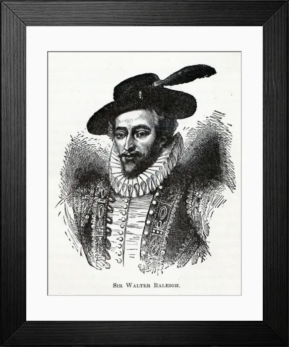 Framed Print : Sir Walter Raleigh, 1882. Artist: Anonymous Framed Print : Sir Walter Raleigh, 1882. Artist: Anonymous