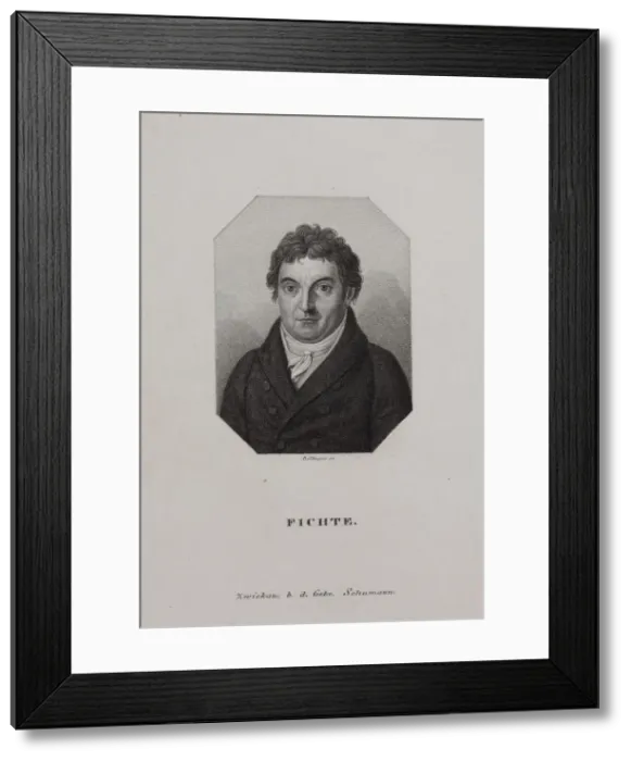 Framed Print : Portrait of Johann Gottlieb Fichte (1762-1814), 1810s Framed Print : Portrait of Johann Gottlieb Fichte (1762-1814), 1810s