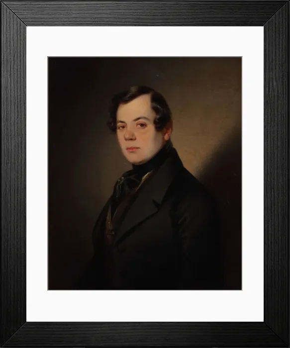 Framed Print : Portrait of the poet Vladimir Grigoryevich Benediktov (1807-1873), Early 1840s Framed Print : Portrait of the poet Vladimir Grigoryevich Benediktov (1807-1873), Early 1840s
