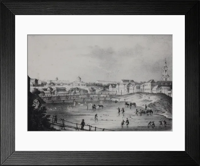 Framed Print : View of Oryol, 1830s Framed Print : View of Oryol, 1830s