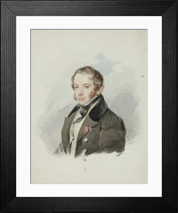Framed Print : Portrait of Count Matvey Yuryevich Vilyegorsky (1794-1866), c. 1830 Framed Print : Portrait of Count Matvey Yuryevich Vilyegorsky (1794-1866), c. 1830