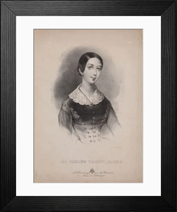 Framed Print : Portrait of the singer and composer Pauline Viardot (1821-1910), 1840s Framed Print : Portrait of the singer and composer Pauline Viardot (1821-1910), 1840s