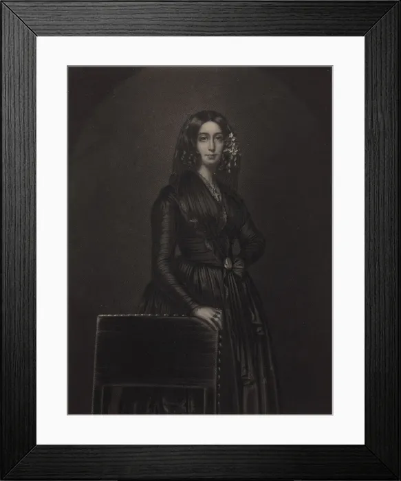 Framed Print : Portrait of the author George Sand (1804-1876), c. 1840 Framed Print : Portrait of the author George Sand (1804-1876), c. 1840