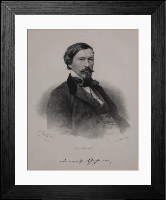 Framed Print : Portrait of the author Alexander Vasilyevich Druzhinin (1824-1864), 1860s Framed Print : Portrait of the author Alexander Vasilyevich Druzhinin (1824-1864), 1860s