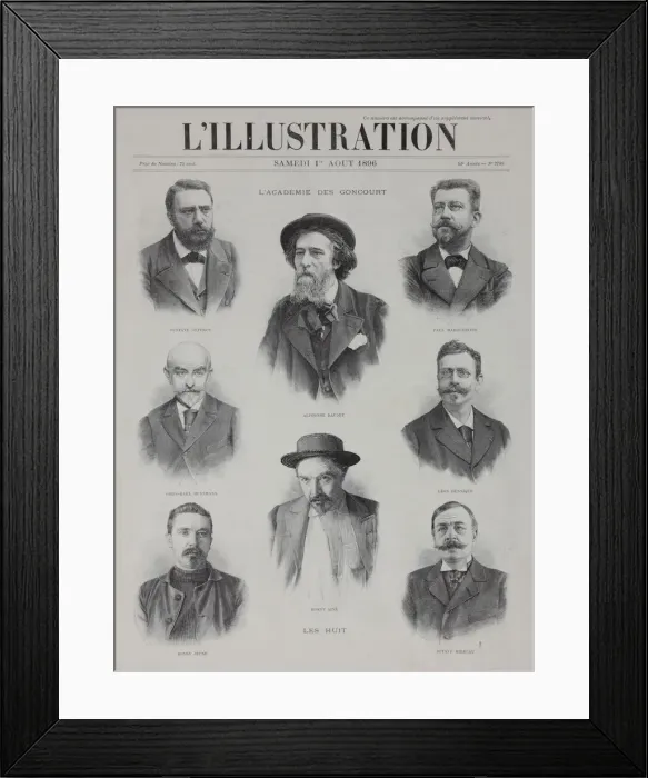 Framed Print : The Goncourt Academy, 1896 Framed Print : The Goncourt Academy, 1896