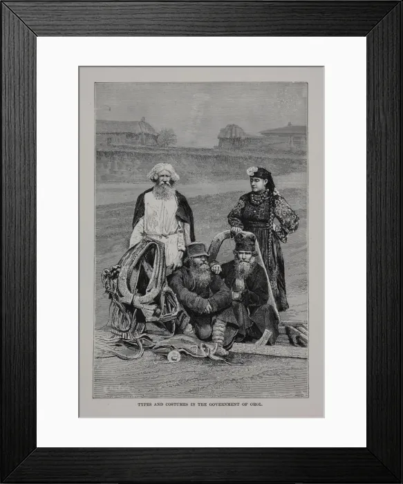 Framed Print : Peasants of the Government of Oryol, 1882 Framed Print : Peasants of the Government of Oryol, 1882