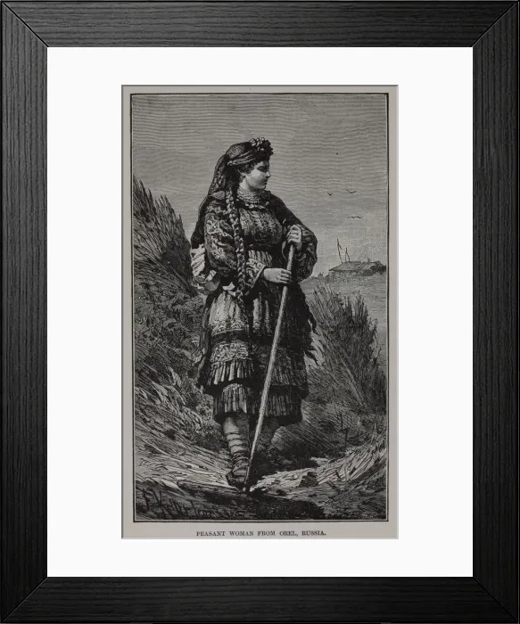 Framed Print : Peasant woman of the Government of Oryol, 1882 Framed Print : Peasant woman of the Government of Oryol, 1882