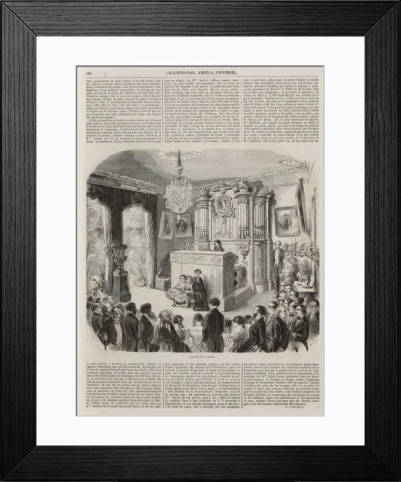 Framed Print : The Musical Soiree at the Pauline Viardot-Garcias Salon, 1853 Framed Print : The Musical Soiree at the Pauline Viardot-Garcias Salon, 1853