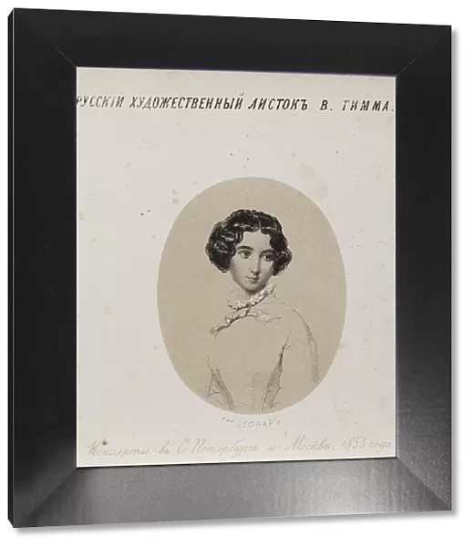 Portrait of the singer Antonia Leonard (1827-1914), nee Sitcher de Mendi, 1853