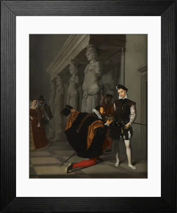 Framed Print : Don Pedro of Toledo Kissing Henry IVs Sword, 1820 Framed Print : Don Pedro of Toledo Kissing Henry IVs Sword, 1820