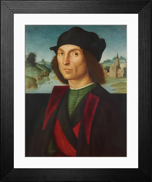 Framed Print : Portrait of a man, ca 1502-1504 Framed Print : Portrait of a man, ca 1502-1504