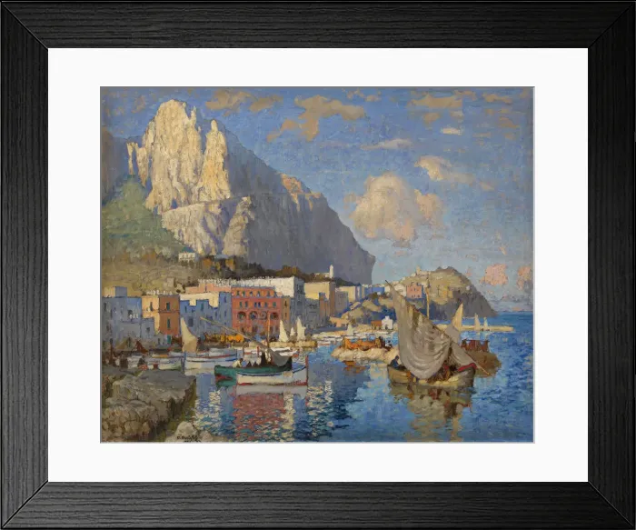 Framed Print : View of Capri, 1926 Framed Print : View of Capri, 1926
